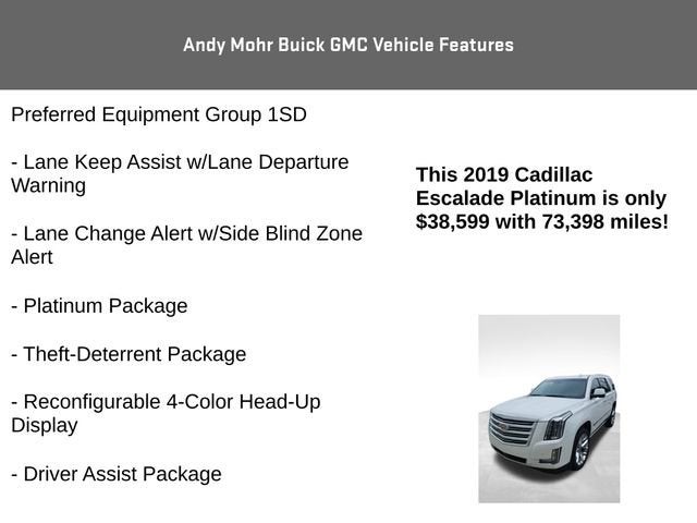 2019 Cadillac Escalade Platinum