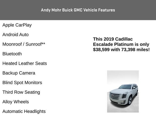 2019 Cadillac Escalade Platinum