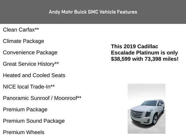 2019 Cadillac Escalade Platinum