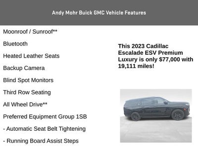 2023 Cadillac Escalade ESV Premium Luxury