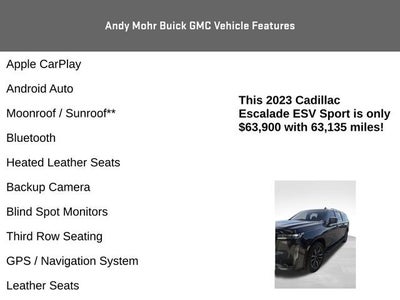 2023 Cadillac Escalade ESV Sport