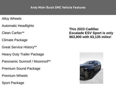2023 Cadillac Escalade ESV Sport
