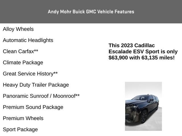 2023 Cadillac Escalade ESV Sport