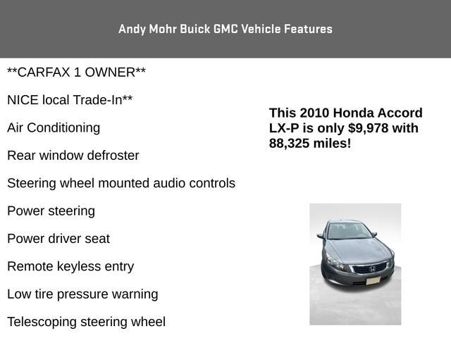 2010 Honda Accord Sdn LX-P
