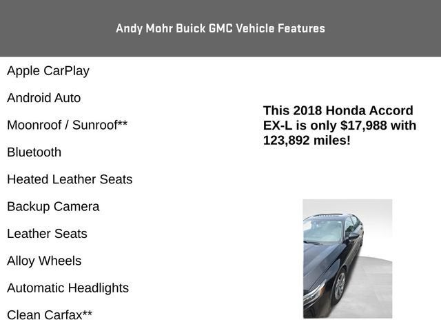 2018 Honda Accord Sedan EX-L 1.5T