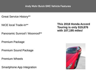 2018 Honda Accord Sedan Touring 1.5T