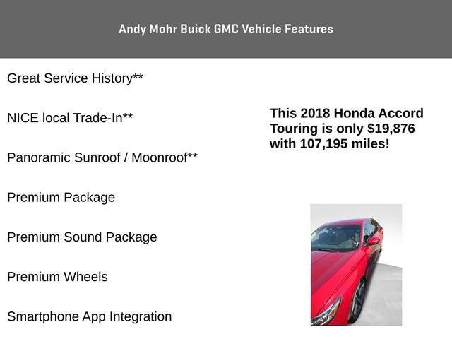 2018 Honda Accord Sedan Touring 1.5T