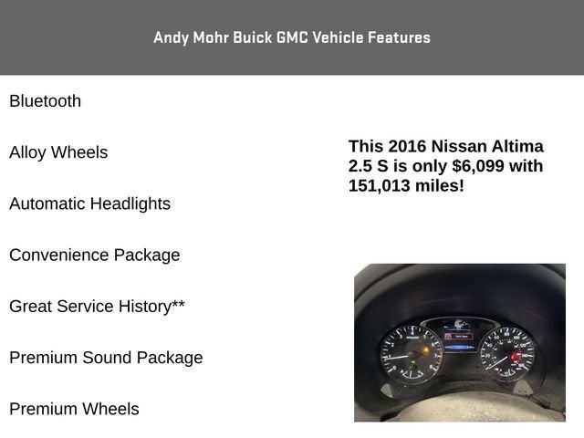 2016 Nissan Altima 2.5 S