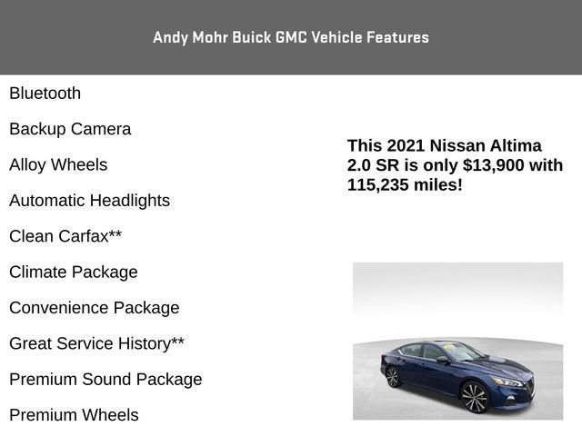 2021 Nissan Altima 2.0 SR