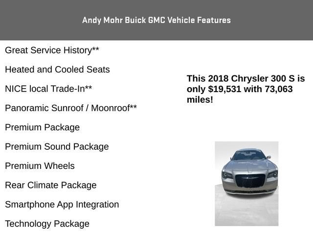 2018 Chrysler 300 300S