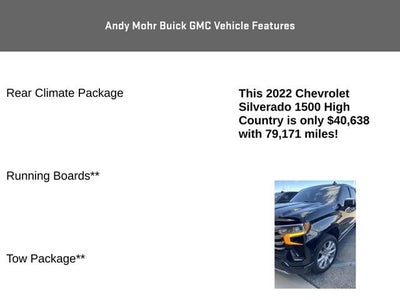 2022 Chevrolet Silverado 1500 High Country