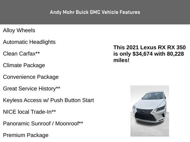 2021 Lexus RX RX 350