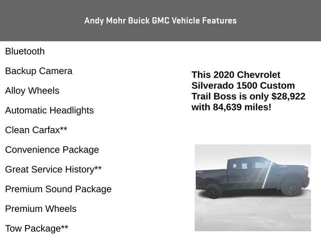 2020 Chevrolet Silverado 1500 Custom Trail Boss