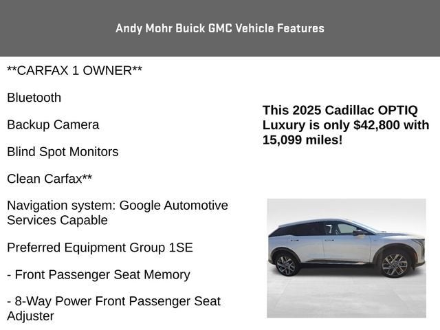 2025 Cadillac OPTIQ Luxury 2