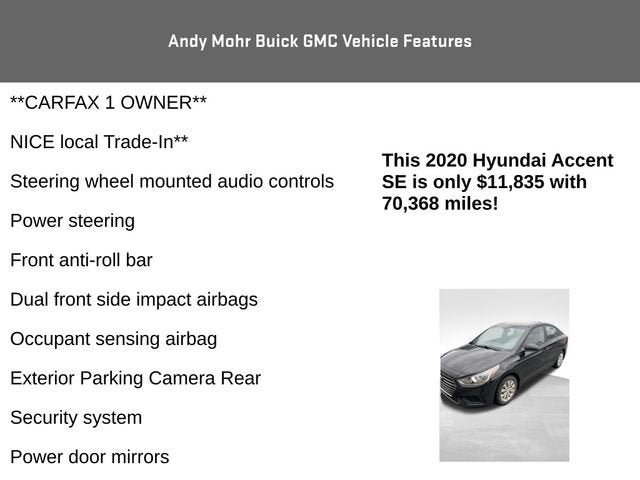 2020 Hyundai Accent SE