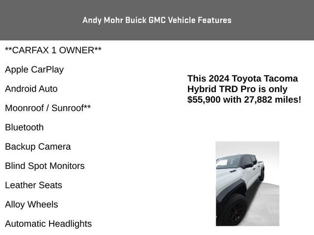 2024 Toyota Tacoma 4WD TRD Sport Hybrid