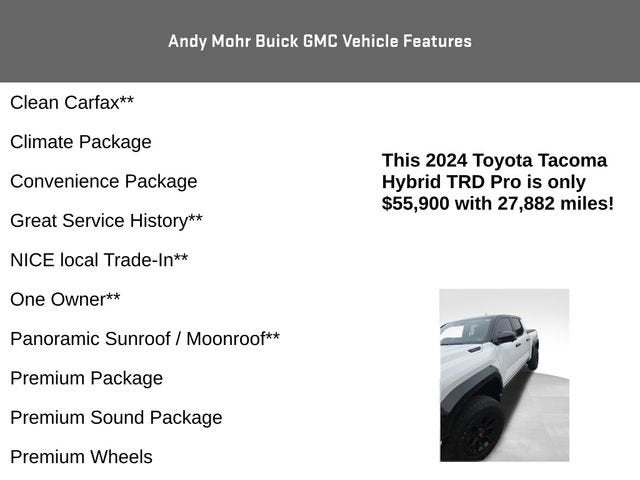 2024 Toyota Tacoma 4WD TRD Sport Hybrid