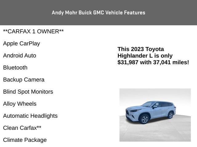 2023 Toyota Highlander L