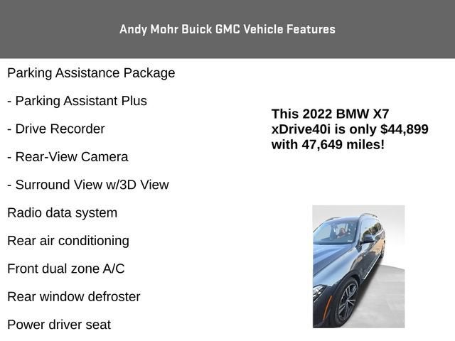 2022 BMW X7 xDrive40i