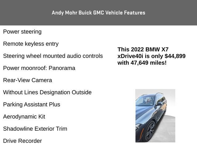 2022 BMW X7 xDrive40i