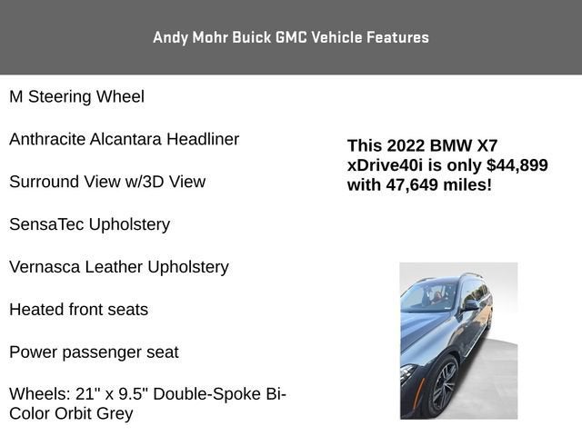 2022 BMW X7 xDrive40i