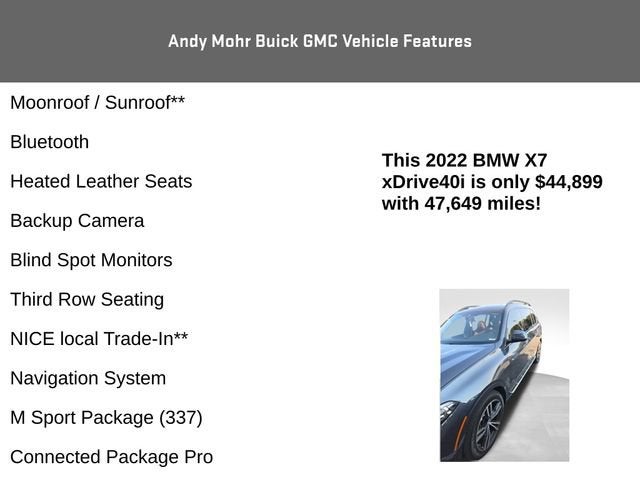 2022 BMW X7 xDrive40i
