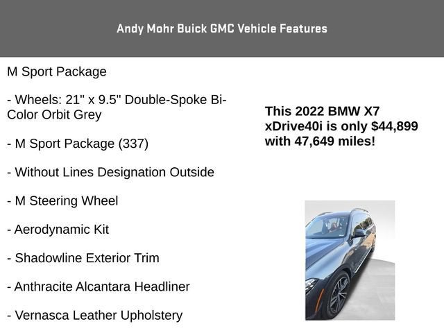 2022 BMW X7 xDrive40i