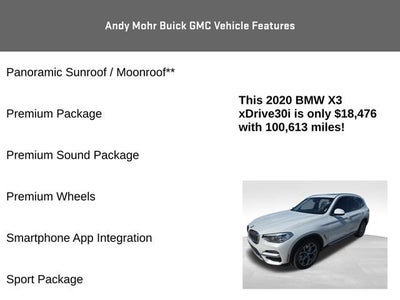 2020 BMW X3 xDrive30i