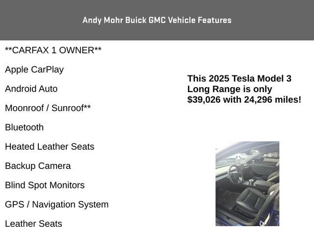 2025 Tesla Model 3 Long Range