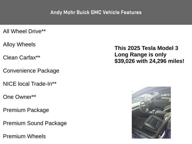 2025 Tesla Model 3 Long Range