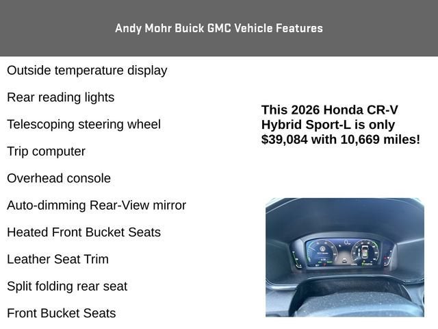 2026 Honda CR-V Hybrid Sport-L