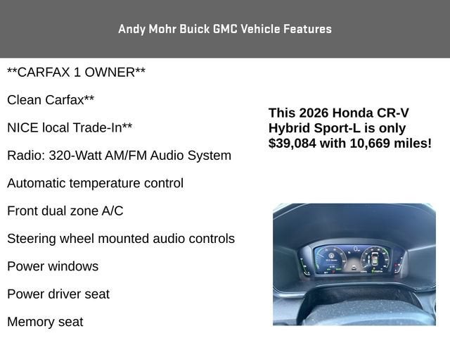2026 Honda CR-V Hybrid Sport-L