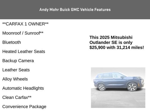 2025 Mitsubishi Outlander SE