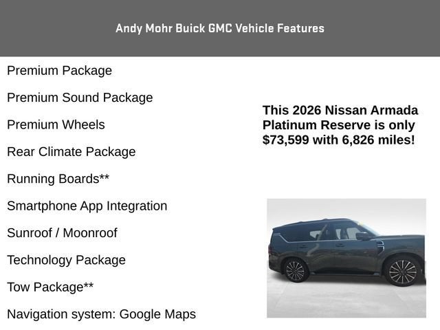 2026 Nissan Armada Platinum Reserve