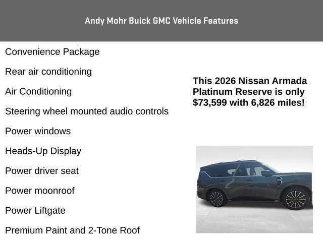 2026 Nissan Armada Platinum Reserve