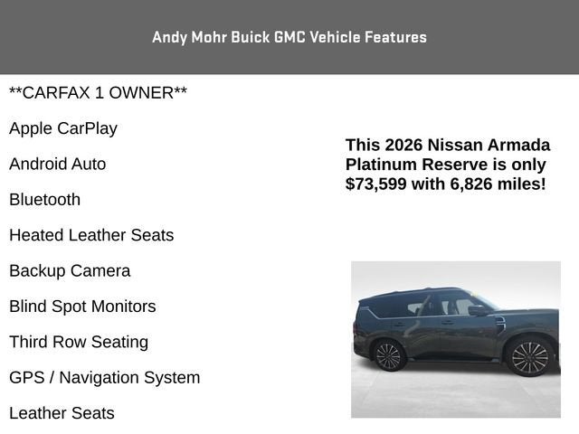 2026 Nissan Armada Platinum Reserve