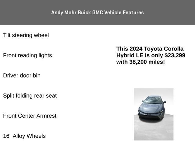 2024 Toyota Corolla Hybrid LE