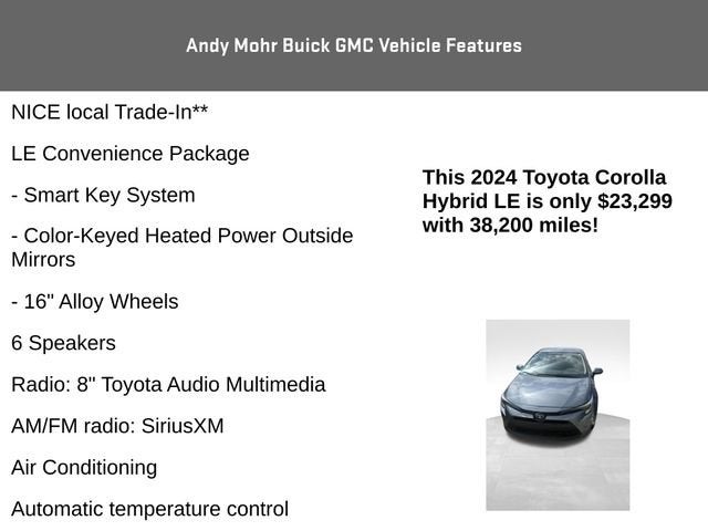 2024 Toyota Corolla Hybrid LE