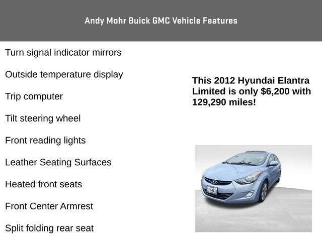 2012 Hyundai Elantra Limited PZEV