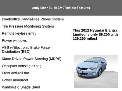 2012 Hyundai Elantra Limited PZEV