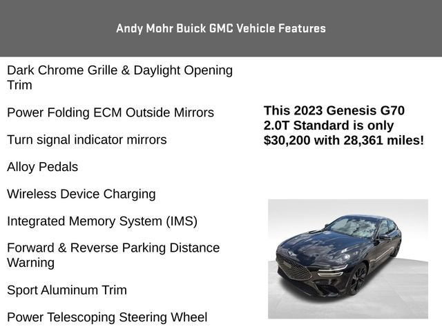 2023 Genesis G70 2.0T