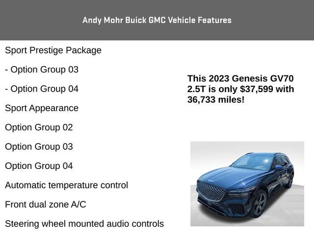 2023 Genesis GV70 2.5T