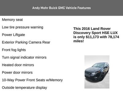 2016 Land Rover Discovery Sport HSE LUX