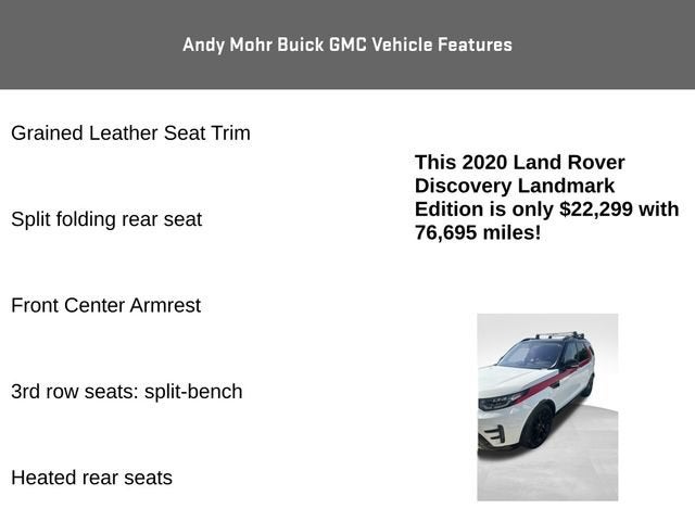 2020 Land Rover Discovery Landmark Edition