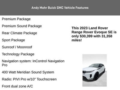 2023 Land Rover Range Rover Evoque SE