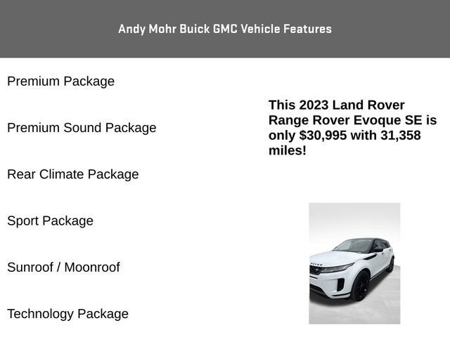 2023 Land Rover Range Rover Evoque SE