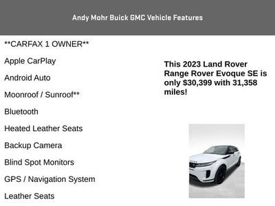 2023 Land Rover Range Rover Evoque SE