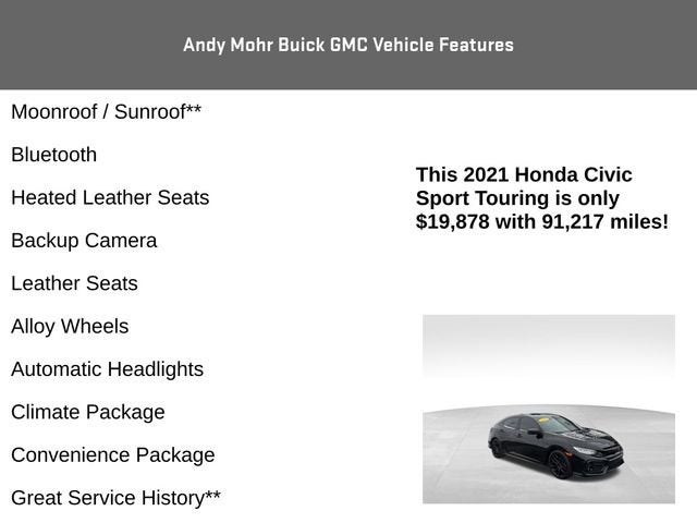 2021 Honda Civic Hatchback Sport Touring