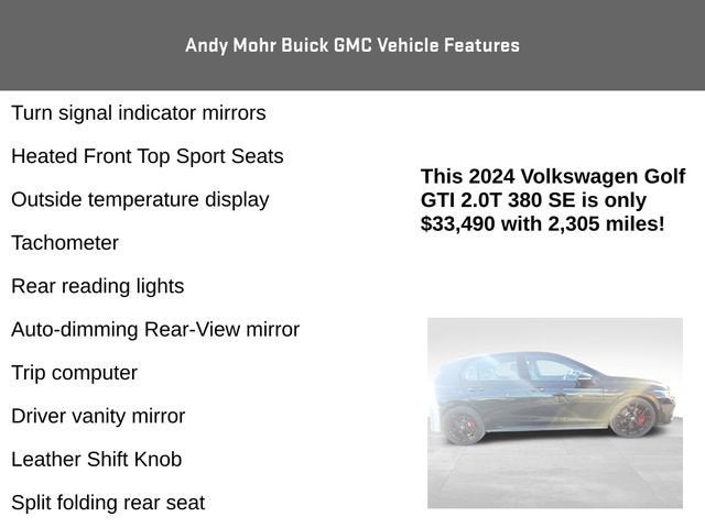 2024 Volkswagen Golf GTI 380 SE