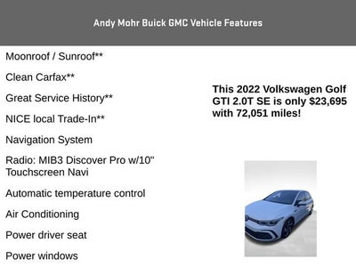 2022 Volkswagen Golf GTI SE